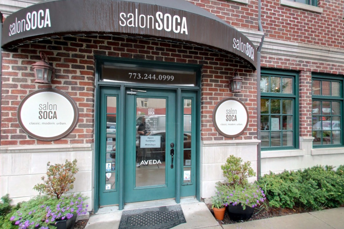 Salon Soca Exterior Building Logo Signage