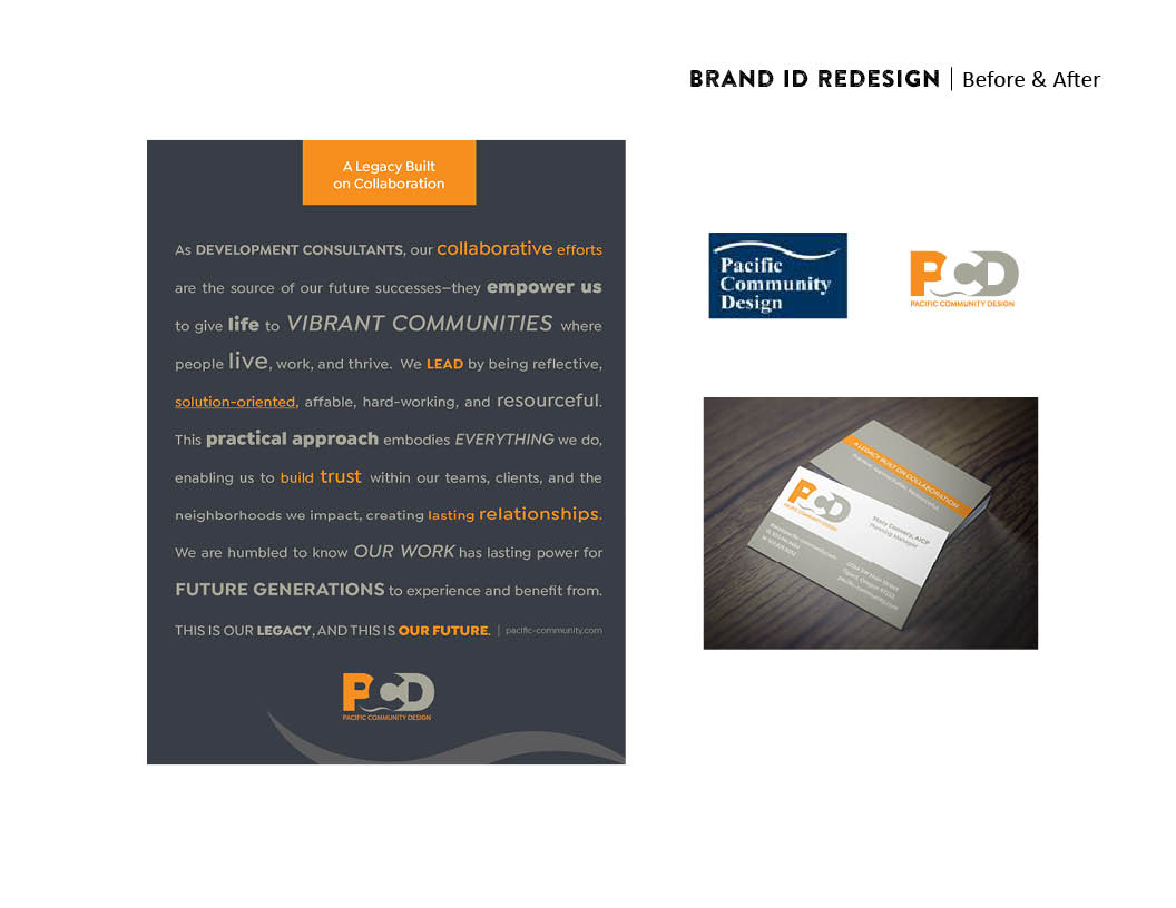 PCD Rebrand, Manifesto, Logo, Business Card