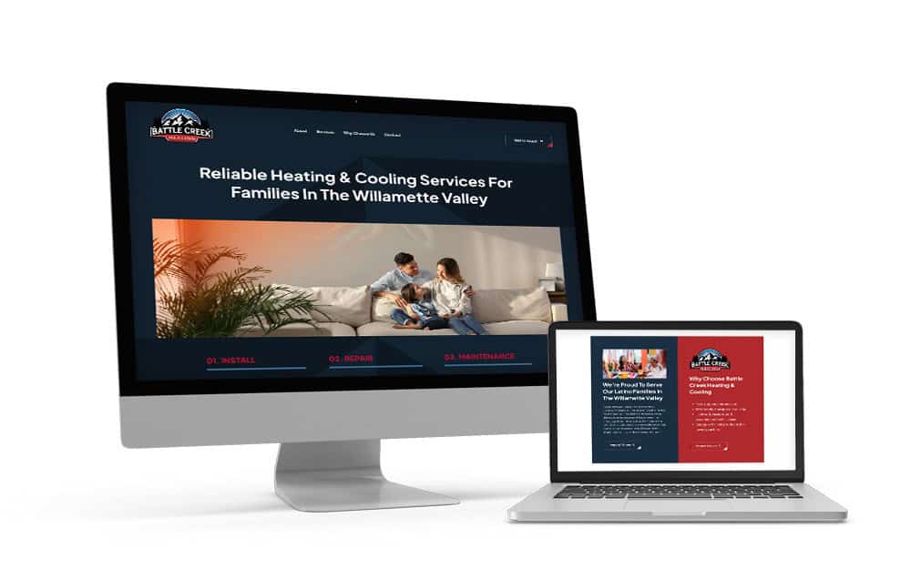Battle Creek HVAC Website by Twirl Advertising & Design