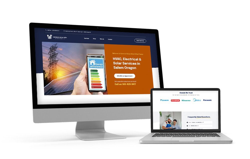 Common Sense Solar Website by Twirl Advertising & Design
